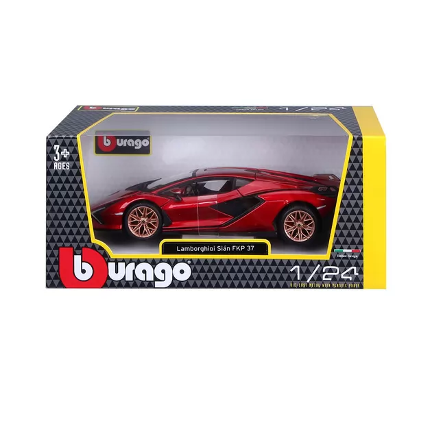 Автомодель - LAMBORGHINI SI&Aacute;N FKP 37 (асорті зелений металік, червоний металік, 1:24)