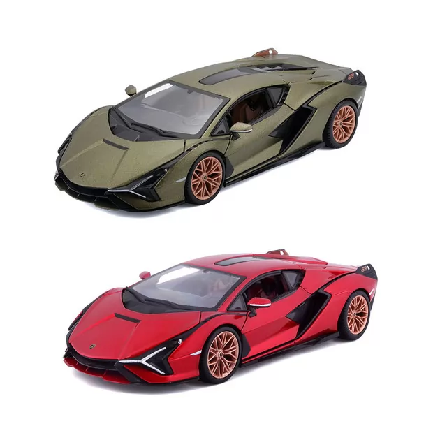 Автомодель - LAMBORGHINI SI&Aacute;N FKP 37 (асорті зелений металік, червоний металік, 1:24)