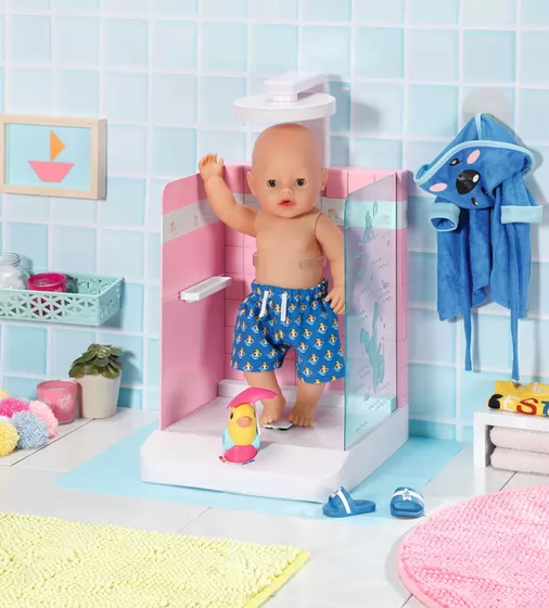 Автоматична душова кабінка для ляльки Baby Born - Купаємося з качечкою - 830604_12.jpg - № 12