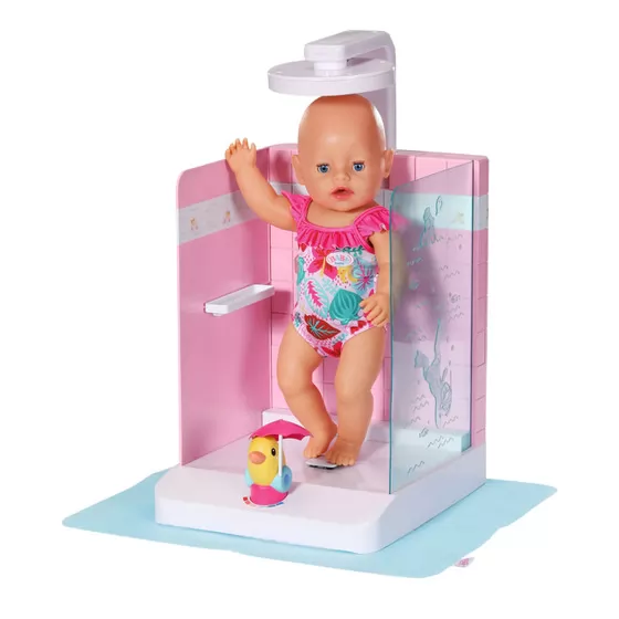 Автоматична душова кабінка для ляльки Baby Born - Купаємося з качечкою