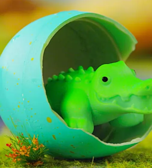 Іграшка, що зростає, в яйці - Крокодили та черепахи - T070-2019_6.jpg - № 6