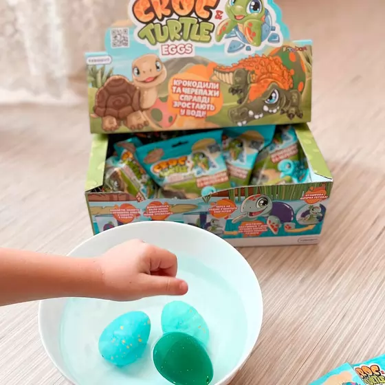 Растущая игрушка в яйце - Крокодилы и черепахи