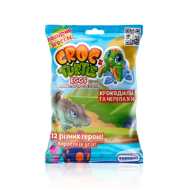 Растущая игрушка в яйце - Крокодилы и черепахи (12шт.,в дисп.)