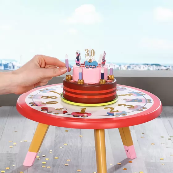 Набір меблів для ляльки Baby Born серії День Народження" - Вечірка з тортом"