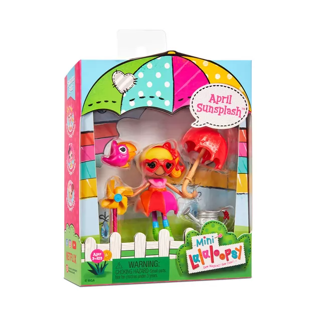 Кукла MINI LALALOOPSY &ndash; Радужная Эйприл (с аксессуарами)