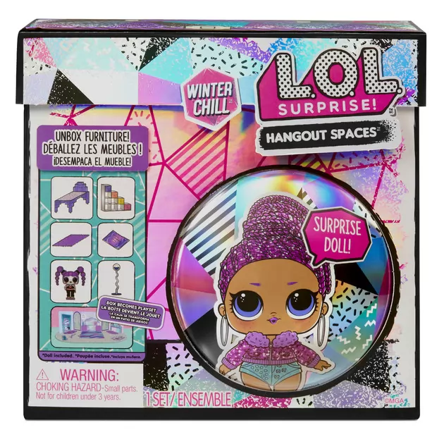Игровой набор с куклой L.O.L. SURPRISE! Маленькие комнатки - Зимний сьют Королевы Шик