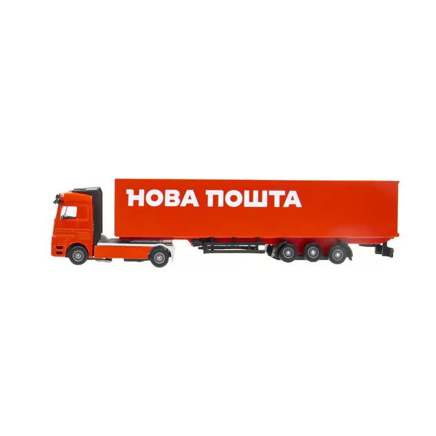 Автомодель &ndash; Фура Нова Пошта (червона)
