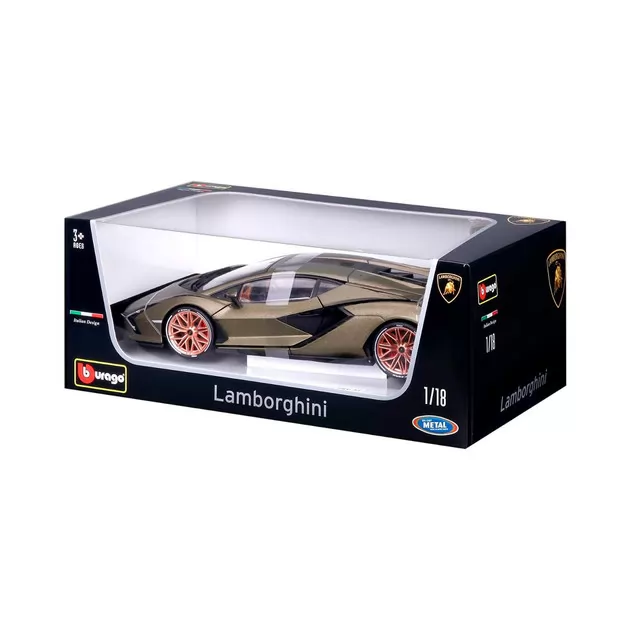 Автомодель - Lamborghini Si&aacute;n FKP 37 (матовый зелёный металлик, 1:18)