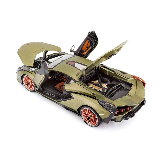 Автомодель - Lamborghini Si&aacute;n FKP 37 (матовый зелёный металлик, 1:18)