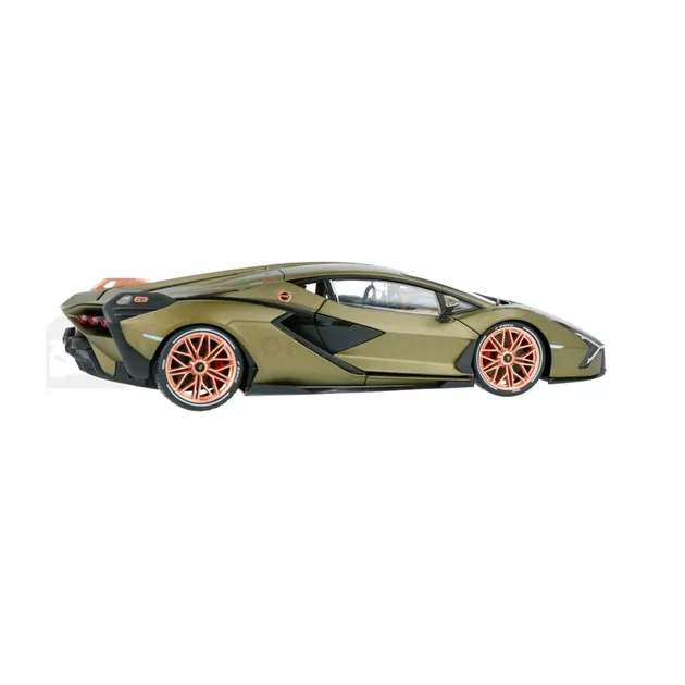 Автомодель - Lamborghini Si&aacute;n FKP 37 (матовый зелёный металлик, 1:18)