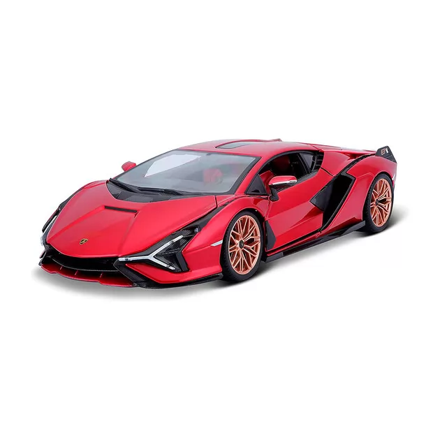 Автомодель - Lamborghini Si&aacute;n FKP 37 (червоний металік, 1:18)