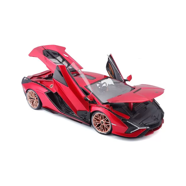 Автомодель - Lamborghini Si&aacute;n FKP 37 (червоний металік, 1:18)