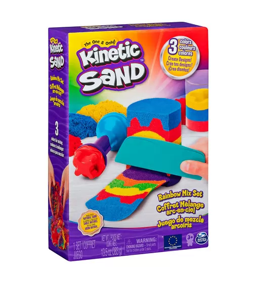 Набор песка для детского творчества - Kinetic Sand Радужный микс - 71474_1.jpg - № 1