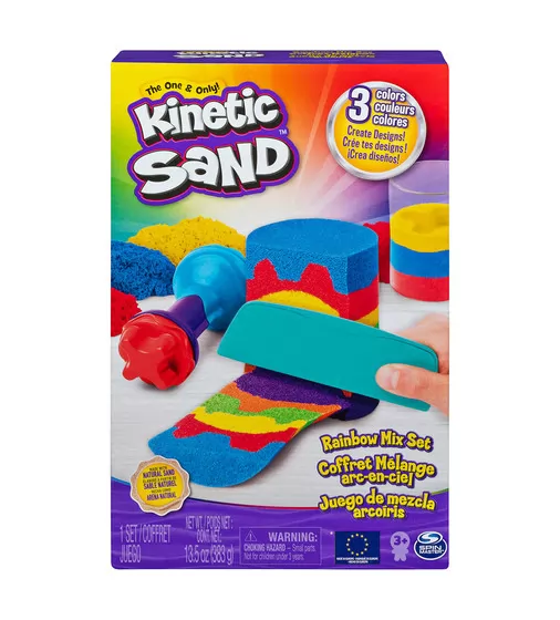 Набір піску для дитячої творчості - Kinetic Sand Веселковий мікс - 71474_2.jpg - № 2