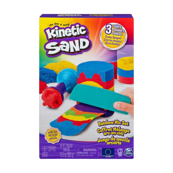 Набор песка для детского творчества - Kinetic Sand Радужный микс