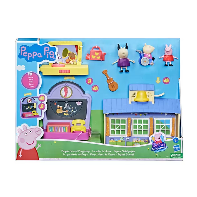 Игровой набор Peppa - Школа Пеппы (3 фигурки, звук)