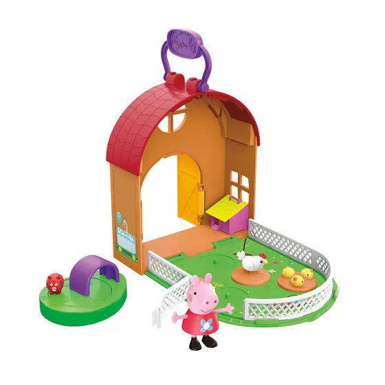 Игровой набор Peppa - Пеппа на ферме (ферма, фигурка, аксессуары)