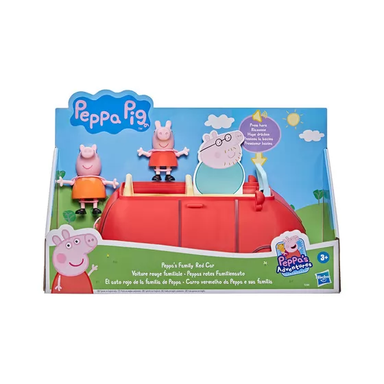 Игровой набор Peppa - Машина семьи Пеппы (2 фигурки, звук)