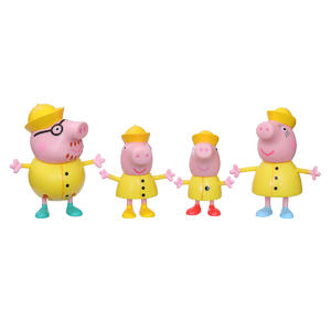 Набір фігурок Peppa - Дружня родина Пеппи, Дощовий день