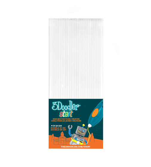 Набір Стрижнів Для 3D-Ручки 3Doodler Start (Білий) - 3DS-ECO01-WHITE-24_1.jpg - № 1