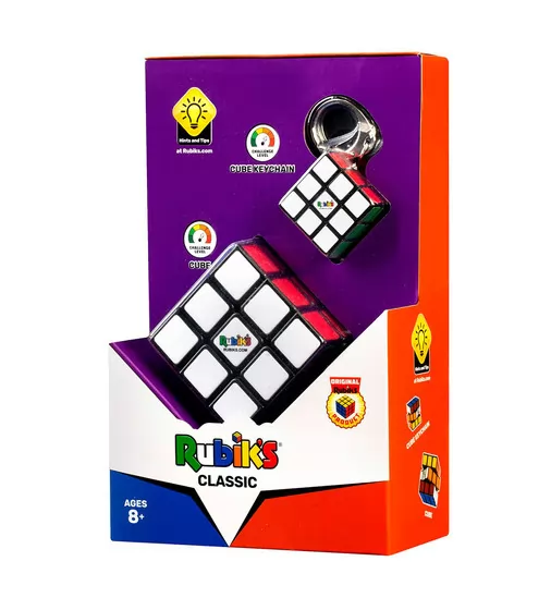 Набір головоломок 3х3 Rubik's Класичне Пакування - Кубик та міні-кубик (з кільцем) - 6062800_4.jpg - № 4
