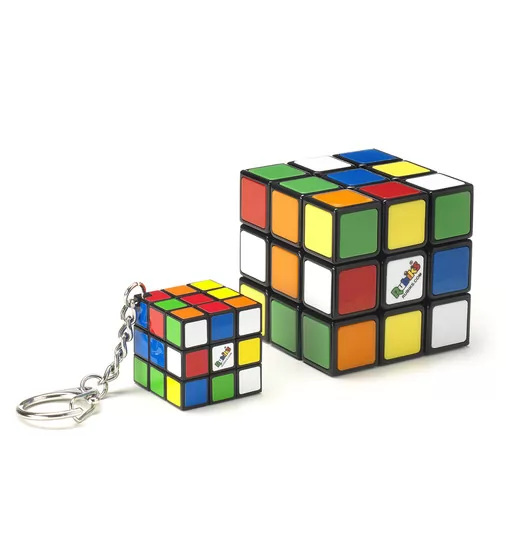 Набір головоломок 3х3 Rubik's Класичне Пакування - Кубик та міні-кубик (з кільцем) - 6062800_3.jpg - № 3