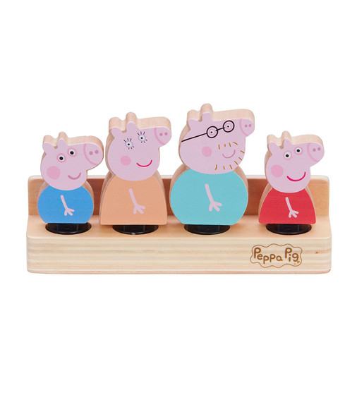 Дерев'яний набір фігурок Peppa - Сім'я Пеппи - 07628_1.jpg - № 1