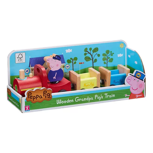 Дерев'яний ігровий набір Peppa - Паровозик дідуся Пеппи