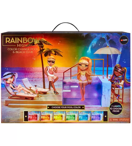 Ігровий набір для ляльок Rainbow High серії Pacific Coast" - Вечірка біля басейну" - 578475_12.jpg - № 12