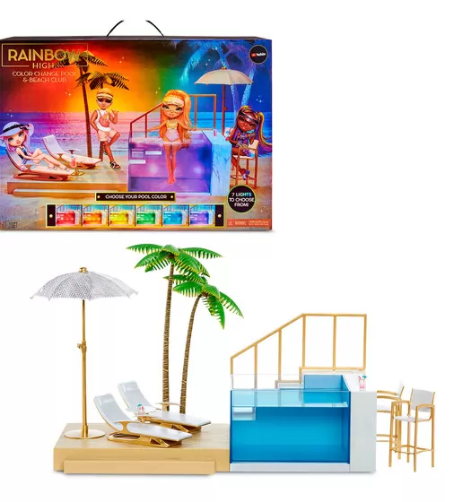 Ігровий набір для ляльок Rainbow High серії Pacific Coast" - Вечірка біля басейну" - 578475_1.jpg - № 1