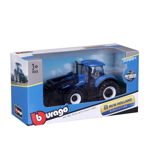 Автомодель серии Farm - Трактор NEW HOLLAND T7.315 с фронтальным погрузчиком (синий, 1:32) - 18-31632_7.jpg - № 7
