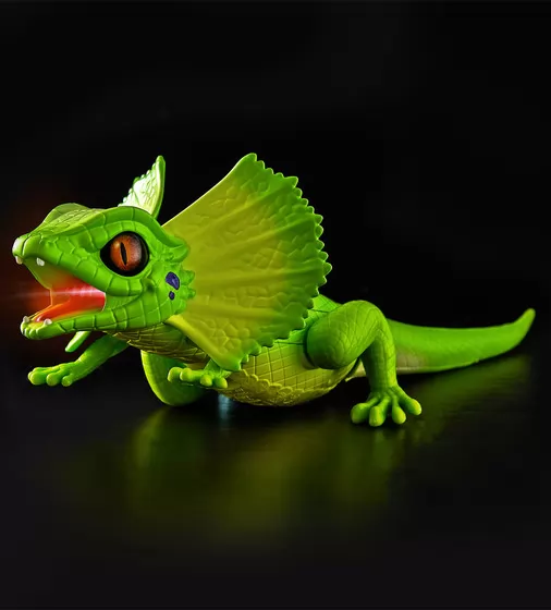 Интерактивная игрушка Robo Alive - Зеленая плащеносная ящерица - 7149-1_5.jpg - № 5