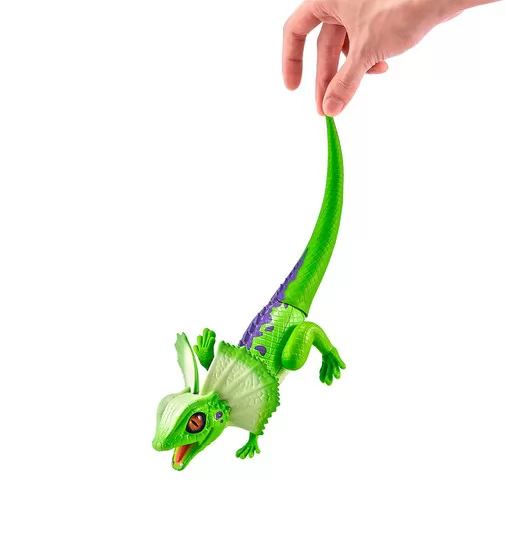 Интерактивная игрушка Robo Alive - Зеленая плащеносная ящерица - 7149-1_4.jpg - № 4