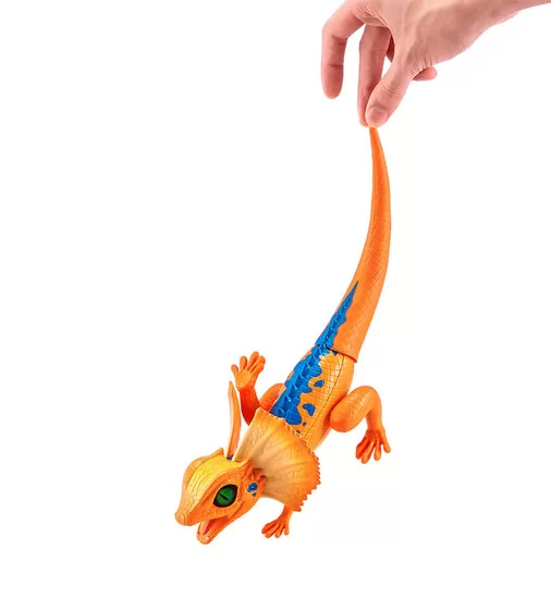 Интерактивная игрушка Robo Alive - Оранжевая плащеносная ящерица - 7149-2_4.jpg - № 4