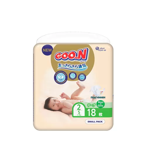 Подгузники Goo.N Premium Soft для детей (S, 4-8 кг, 18 шт) - 863221_1.jpg - № 1