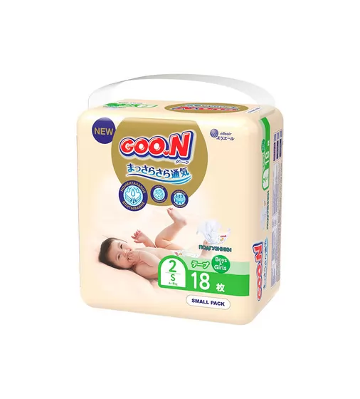 Підгузки Goo.N Premium Soft для дітей (S, 4-8 кг, 18 шт) - 863221_2.jpg - № 2