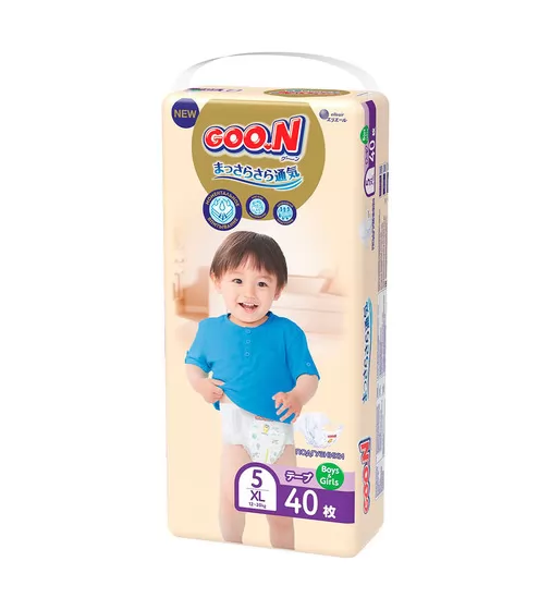 Подгузники Goo.N Premium Soft для детей (XL, 12-20 кг, 40 шт) - 863226_2.jpg - № 2