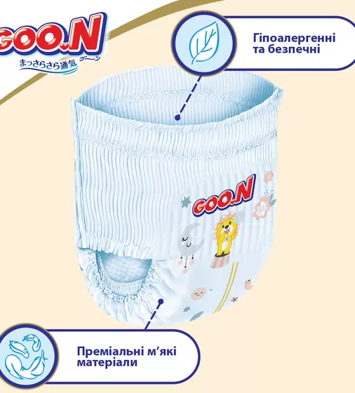 Трусики-підгузки Goo.N Premium Soft для дітей (M, 7-12 кг, 50 шт) - 863227_6.jpg - № 6