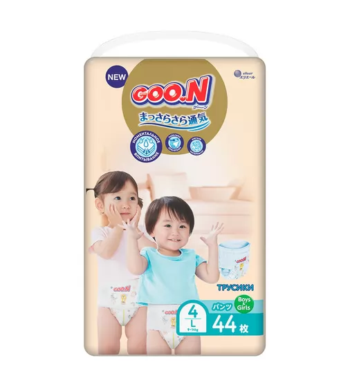 Трусики-підгузки Goo.N Premium Soft для дітей (L, 9-14 кг, 44 шт) - 863228_1.jpg - № 1