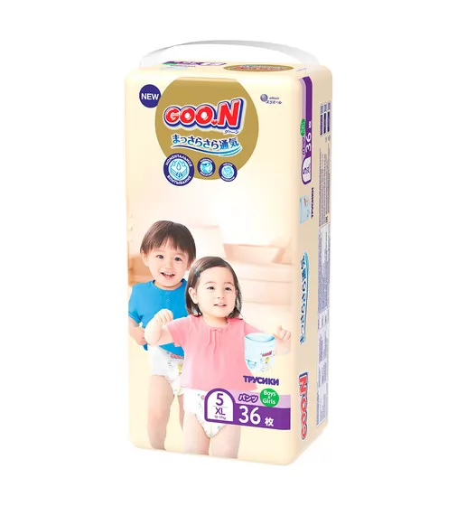 Трусики-підгузки Goo.N Premium Soft для дітей (XL, 12-17 кг, 36 шт) - 863229_2.jpg - № 2
