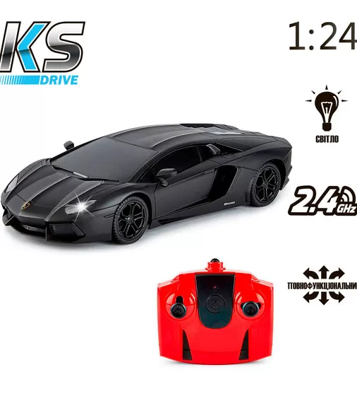 Автомобіль KS Drive на р/к - Lamborghini Aventador LP 700-4 (1:24, 2.4Ghz, чорний) - 124GLBB_6.jpg - № 6