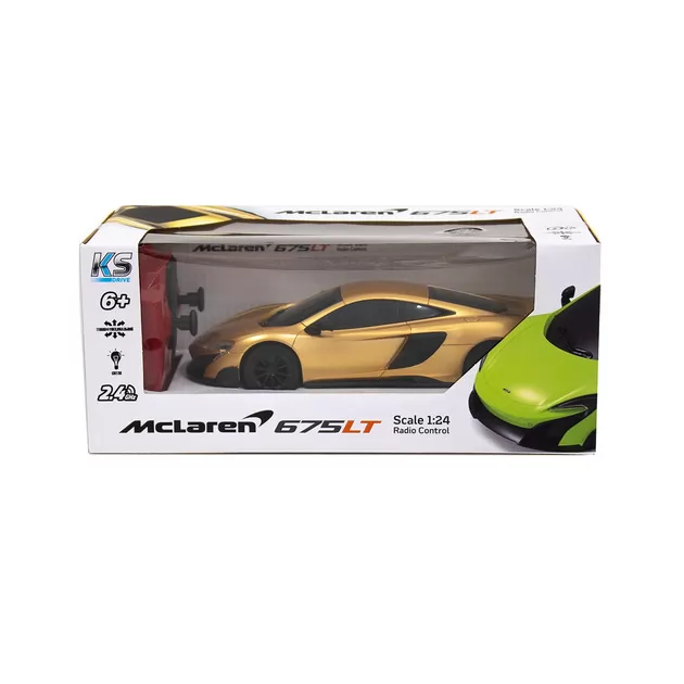 Автомобіль KS Drive на р/к - Mclaren 675LT (1:24, 2.4Ghz, золотий)