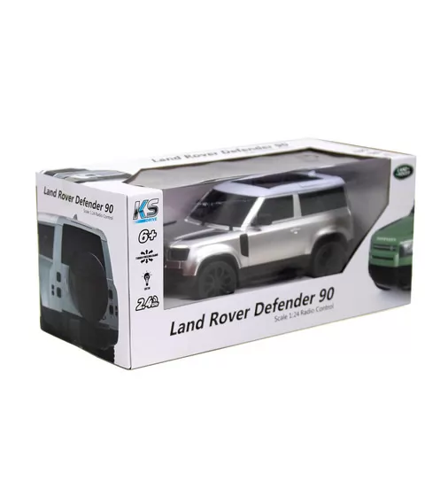 Автомобіль KS Drive на р/к - Land Rover New Defender (1:24, 2.4Ghz, сріблястий) - 124GDES_10.jpg - № 10