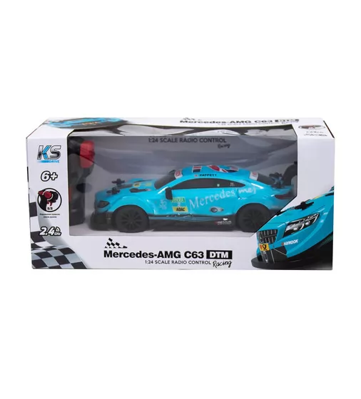Автомобіль KS Drive на р/к - Mercedes AMG C63 DTM (1:24, 2.4Ghz, блакитний) - 124RMBL_10.jpg - № 10