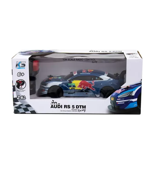 Автомобиль KS Drive на р/у - Audi RS 5 DTM Red Bull (1:24, 2.4Ghz, голубой) - 124RABL_10.jpg - № 10