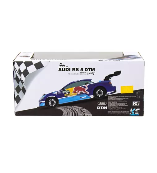 Автомобиль KS Drive на р/у - Audi RS 5 DTM Red Bull (1:24, 2.4Ghz, голубой) - 124RABL_12.jpg - № 12