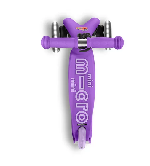 Самокат MICRO серии Mini Deluxe LED" – Фиолетовый (до 50 kg, 3-х колесный, свет)" - MMD141_6.jpg - № 6