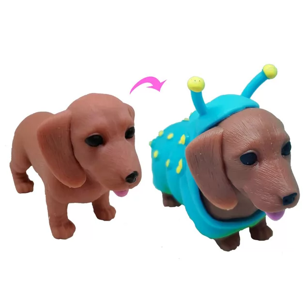 Стретч-игрушка Dress your Puppy S1 - Такса-гусеница
