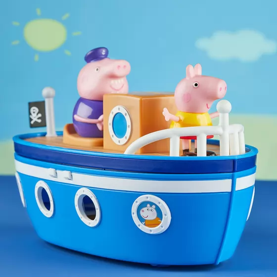 Ігровий набір Peppa - Пеппа с дідусем на кораблі