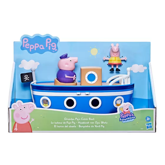 Ігровий набір Peppa - Пеппа с дідусем на кораблі